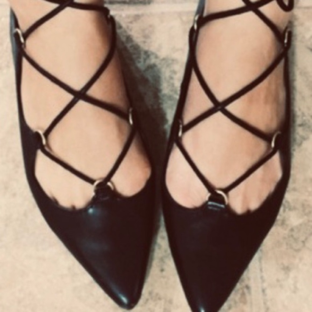 TopShop Lace up Flats